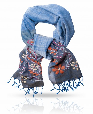 Палантин Женский ZW.EMB/BLUE